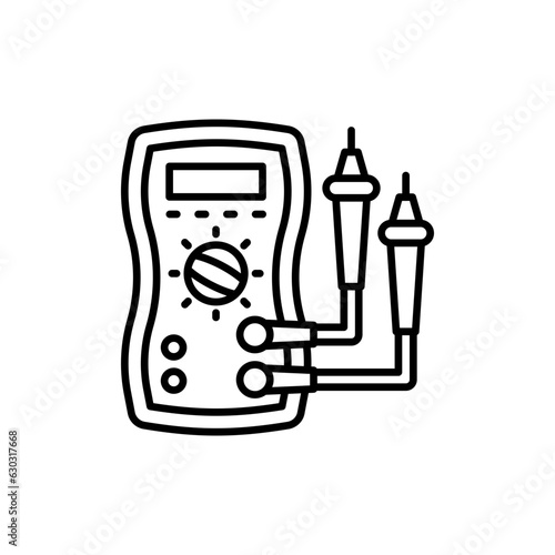 Volt Meter icon in vector. Logotype