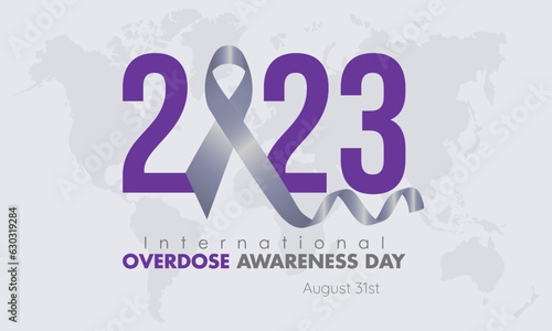 2023 Concept International Overdose Awareness Day vector design illustration. Medical prevention concept for overdose or medical emergency