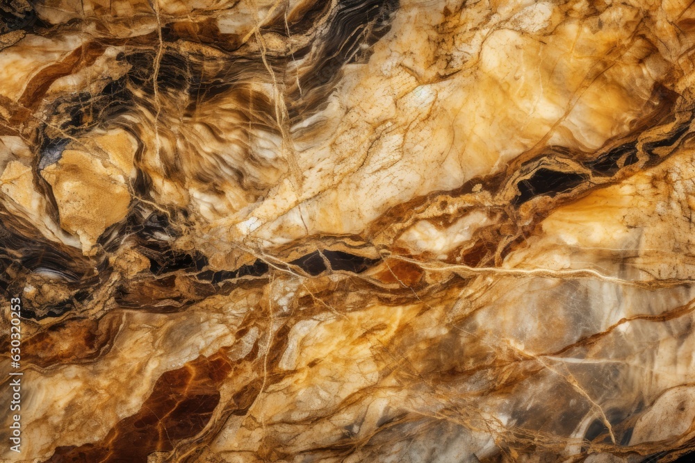 With a brown marble design and an onyx design, the surface is finished in natural marble. Generative AI With a brown marble design and an onyx design, the surface is finished in natural marble. Generative AI