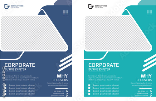 Vector corporate business flyer template 