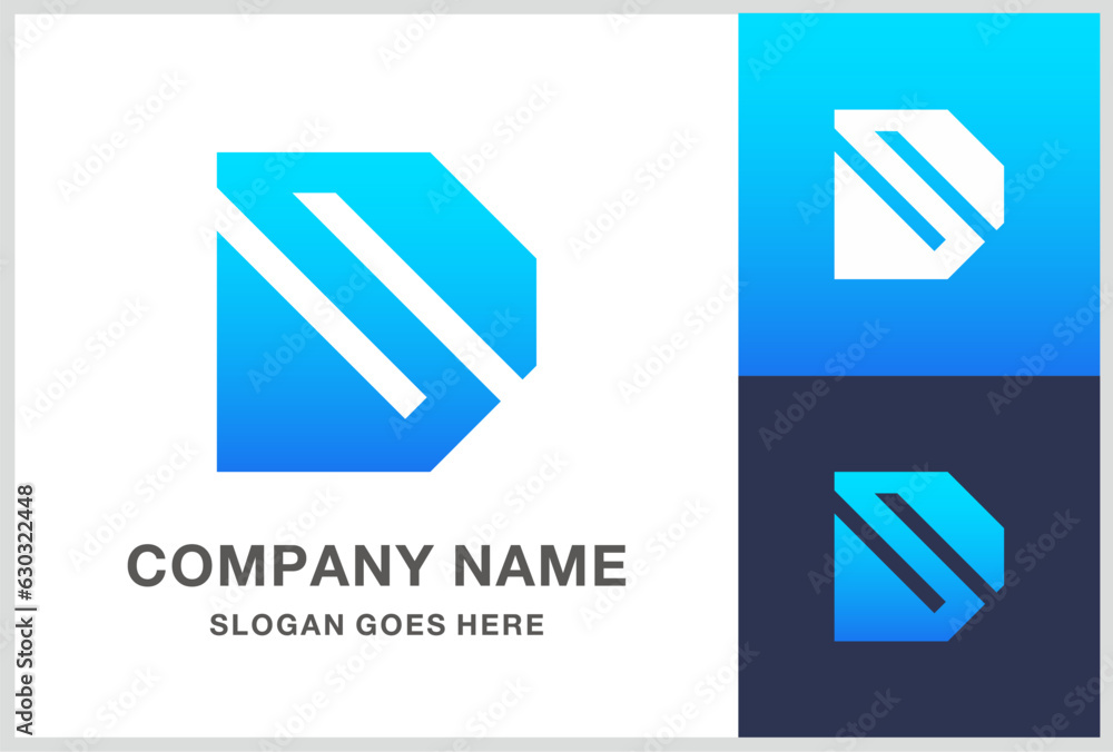Monogram Letter D Business Company Stock Vector Logo Design Template Monogram Letter D Business Company Stock Vector Logo Design Template