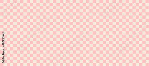 Aesthetics cute retro groovy  checkerboard, gingham, plaid, checkers pattern background illustration
