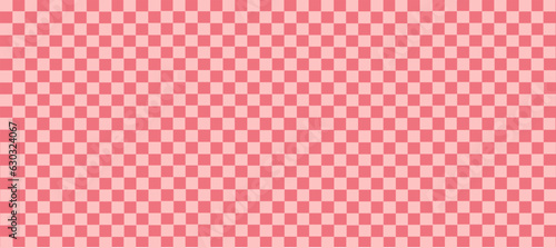 Aesthetics cute retro groovy checkerboard, gingham, plaid, checkers pattern background illustration
