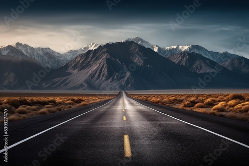 asphalt road in the mountains © id512