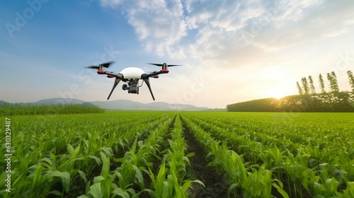 Smart Agriculture Stock Illustration. Future Farming Technology. Precision Farming and IoT Solutions. Sustainable Agri-Tech Concept. Digital Farm Management. AI-powered Farming Systems. Generative Ai