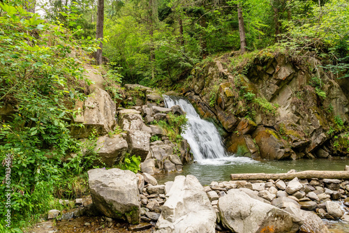 Waterfall "Zaskalnik" in Szczawnica (Poland)