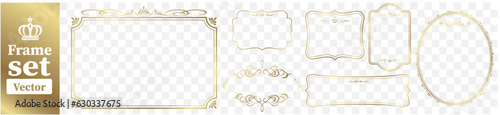 set of frame illustration Vector