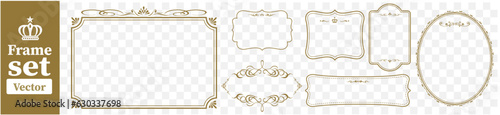 set of frame illustration Vector