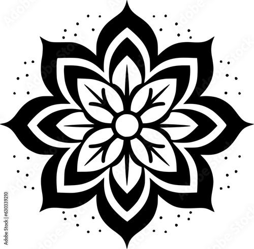 Mandala | Black and White Vector illustration