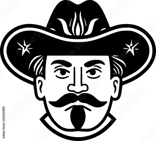 Mexican - Minimalist and Flat Logo - Vector illustration
