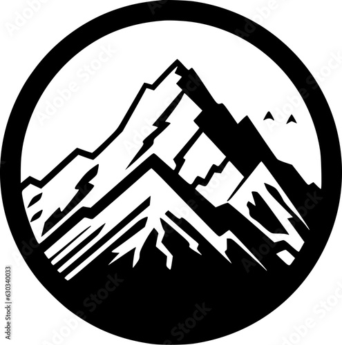Mountain Range - Minimalist and Flat Logo - Vector illustration