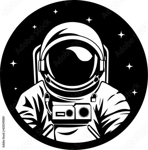 Astronaut | Minimalist and Simple Silhouette - Vector illustration