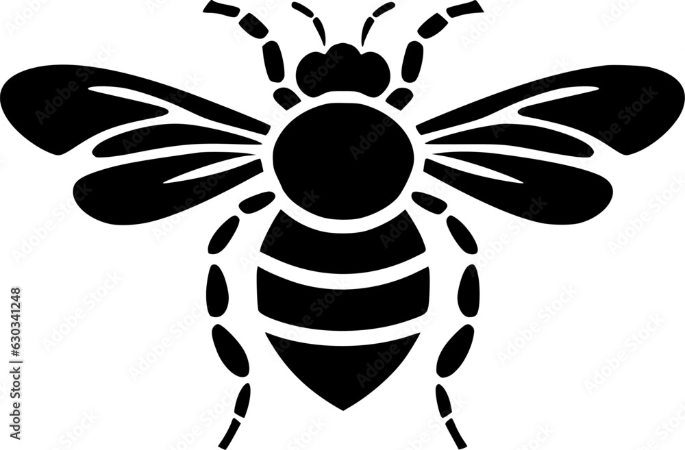 Fototapeta premium Bee - Minimalist and Flat Logo - Vector illustration