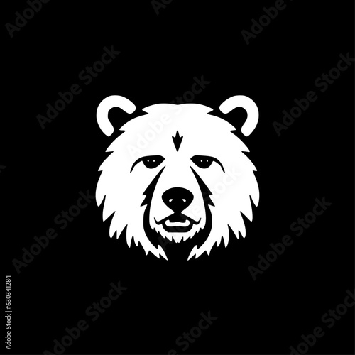 Bear | Black and White Vector illustration