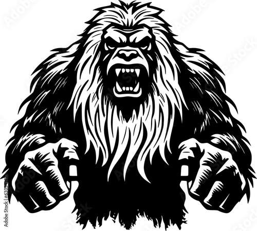 Wallpaper Mural Bigfoot - High Quality Vector Logo - Vector illustration ideal for T-shirt graphic Torontodigital.ca