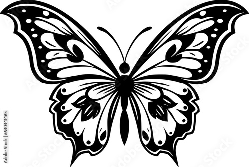 Butterfly | Minimalist and Simple Silhouette - Vector illustration