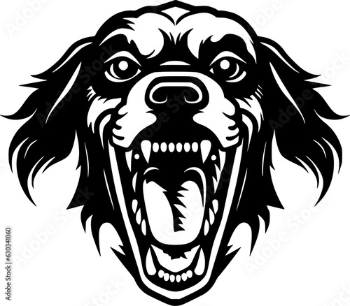 Dog | Minimalist and Simple Silhouette - Vector illustration