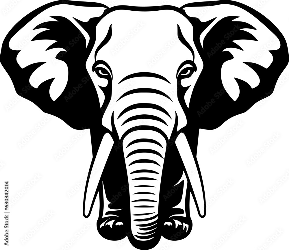 Obraz premium Elephant - High Quality Vector Logo - Vector illustration ideal for T-shirt graphic