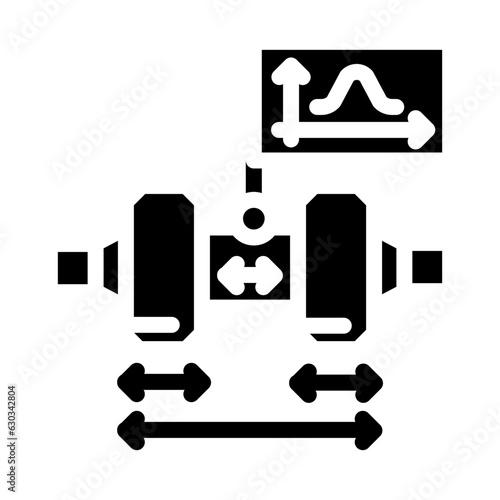 tolerance analysis mechanical engineer glyph icon vector. tolerance analysis mechanical engineer sign. isolated symbol illustration