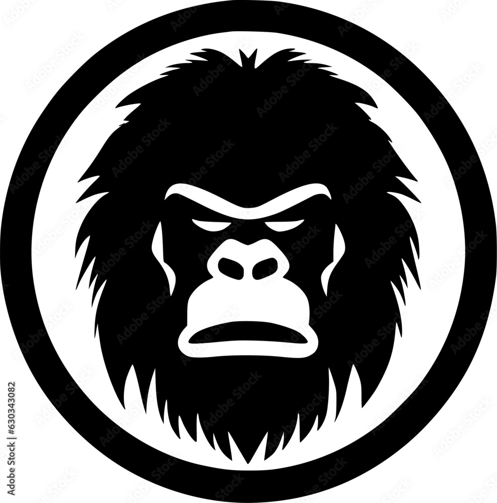 Gorilla - High Quality Vector Logo - Vector illustration ideal for T-shirt graphic
