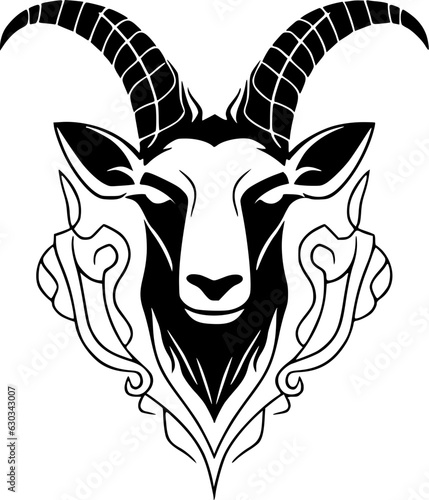 Goat - High Quality Vector Logo - Vector illustration ideal for T-shirt graphic