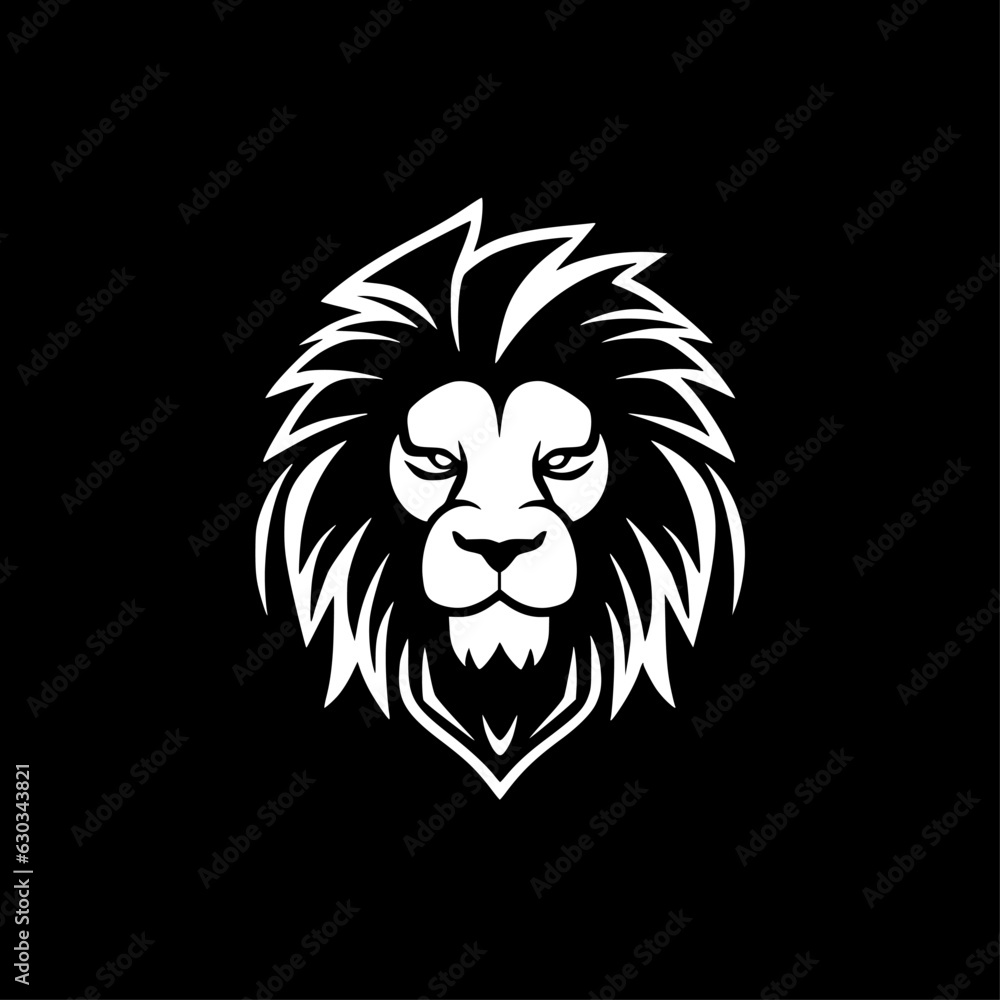 Lion | Black and White Vector illustration Lion | Black and White Vector illustration
