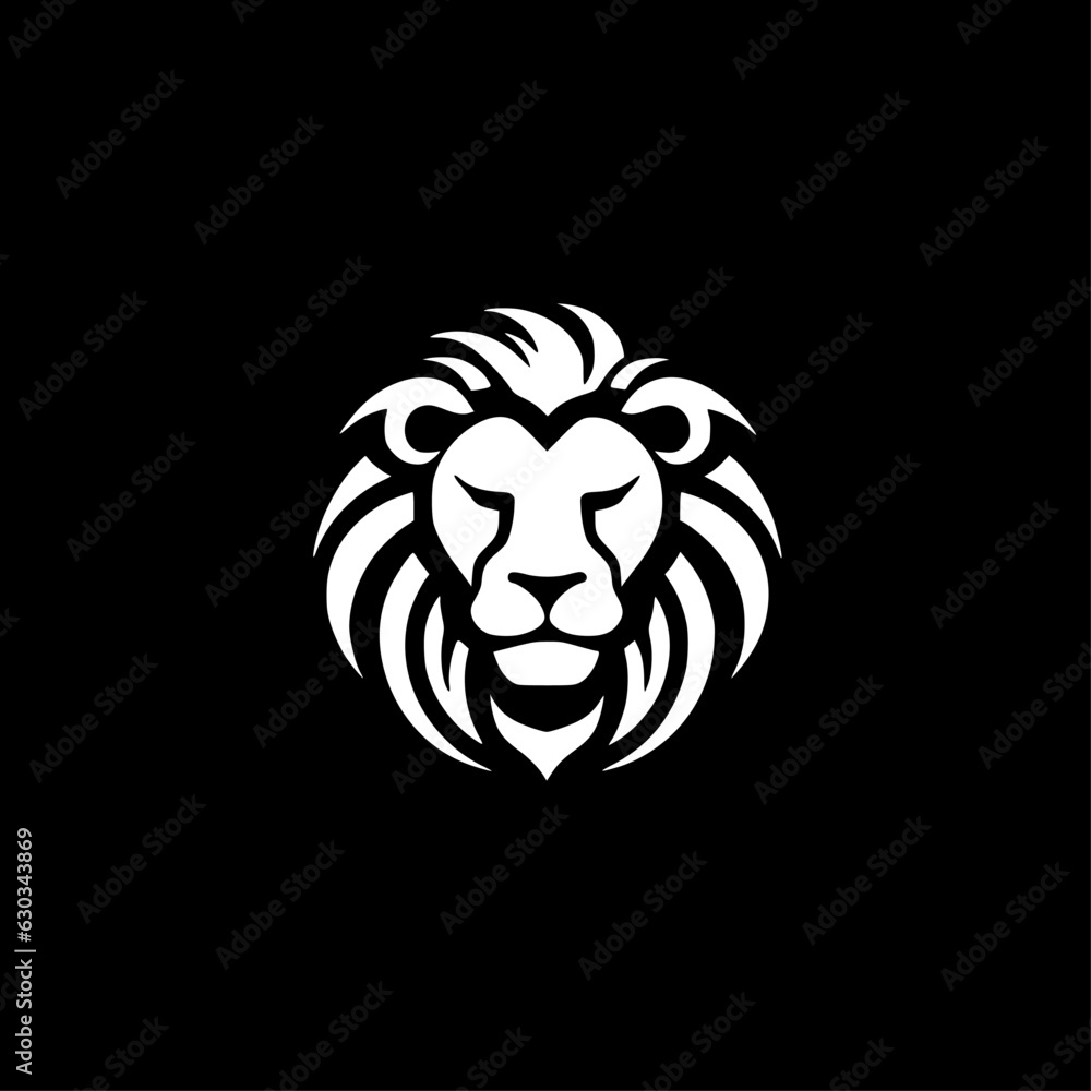 Obraz premium Lion | Minimalist and Simple Silhouette - Vector illustration
