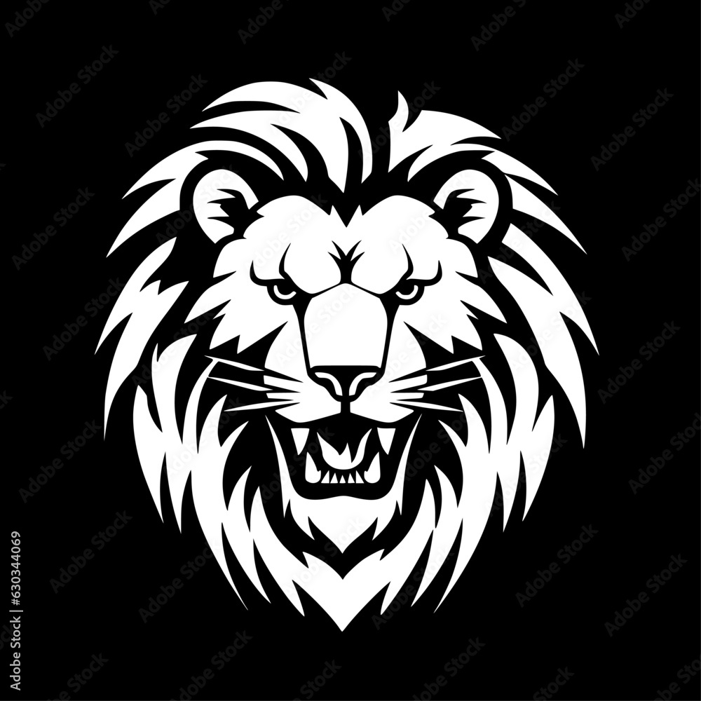 Lion | Black and White Vector illustration Lion | Black and White Vector illustration