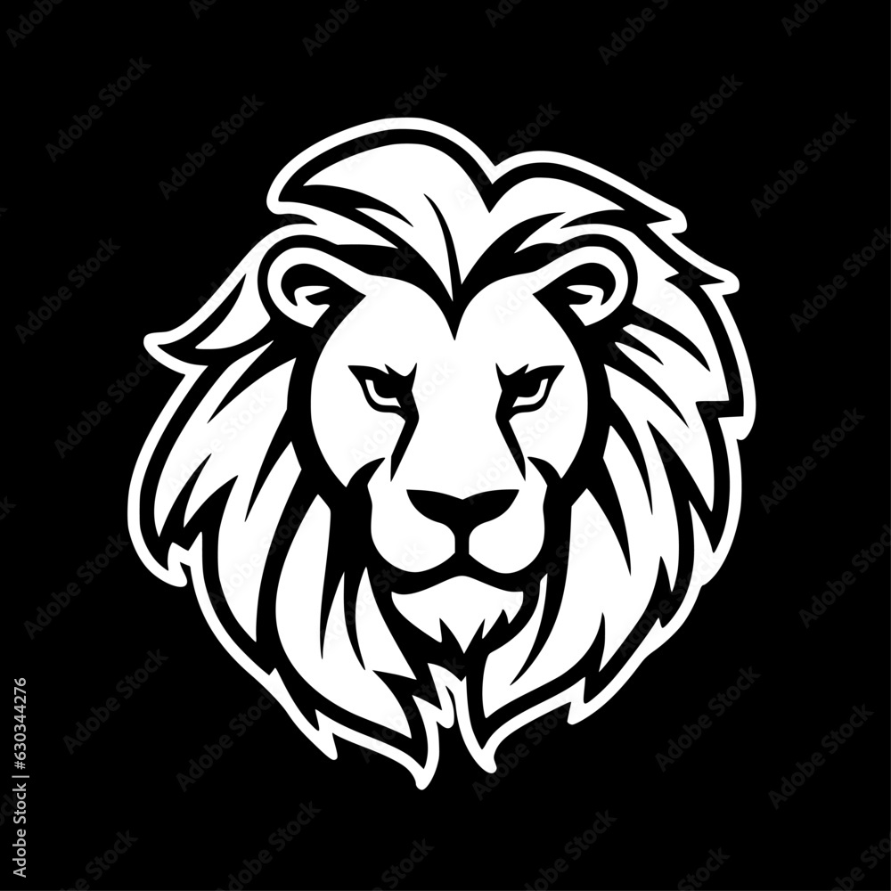 Lion | Minimalist and Simple Silhouette - Vector illustration