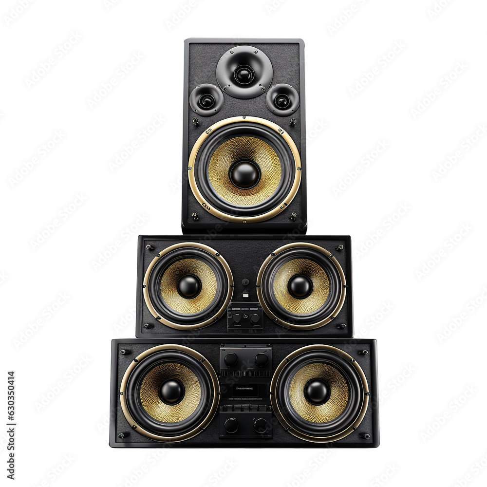 stack audio music speaker isolated stack audio music speaker isolated