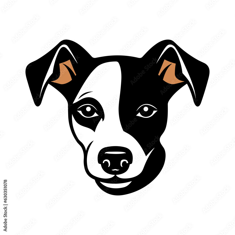 Jack Russell Terrier Head Logo