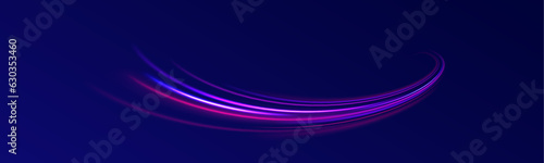Concept of leading in business, Hi tech products, warp speed wormhole science vector design.	Illustration of light ray, stripe line with blue light, speed motion background. Futuristic dynamic motion.