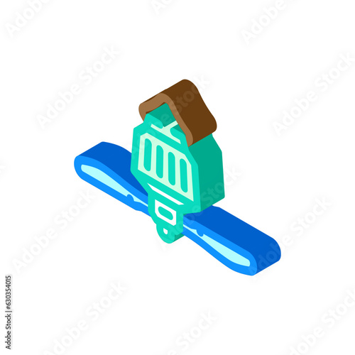 glamping tent fan isometric icon vector. glamping tent fan sign. isolated symbol illustration