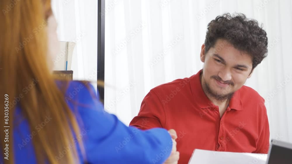The recruited intern student is happy. The job application of the intern is approved. The recruited intern student is happy. The job application of the intern is approved.