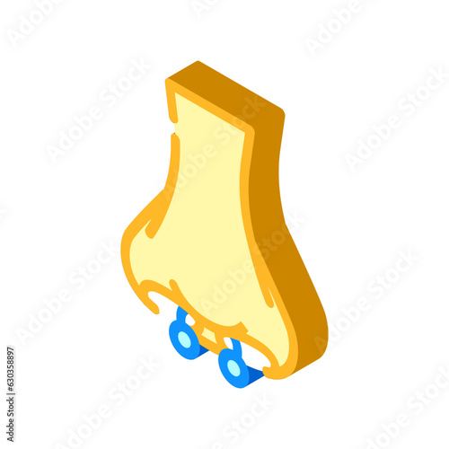 septum piercing fashion beauty isometric icon vector. septum piercing fashion beauty sign. isolated symbol illustration