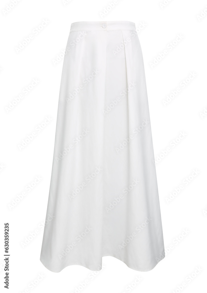 Long skirt cotton  isolated on white