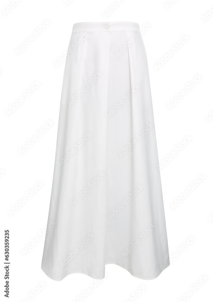 Long skirt cotton isolated on white Long skirt cotton isolated on white