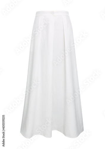Long skirt cotton isolated on white