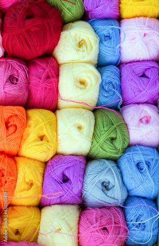 Close up shot of colored wo...