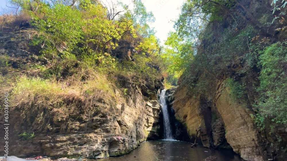Riva Waterfall located in Himachal Pradesh, Tourism place in North India Riva Waterfall located in Himachal Pradesh, Tourism place in North India