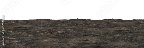 3d illustration of stone surface texture, ground material perspective view