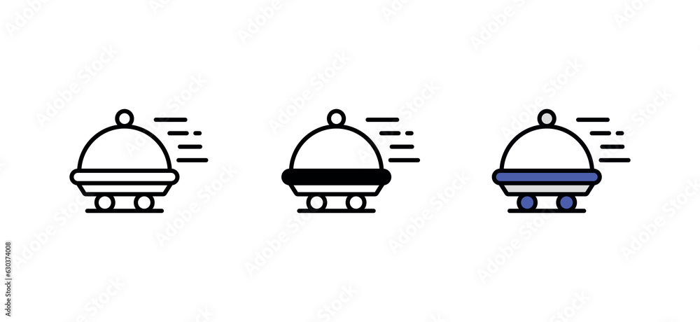 Food Delivery icon design with white background stock illustration Food Delivery icon design with white background stock illustration