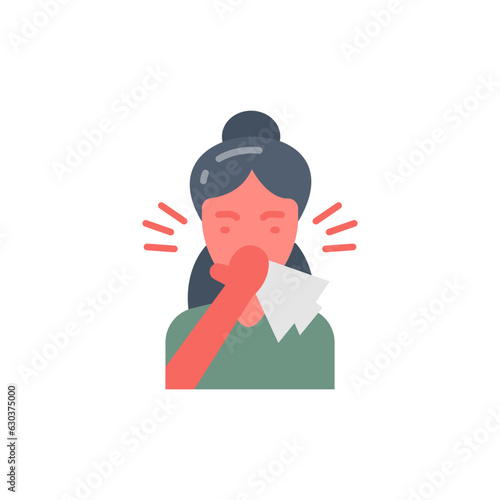 Runny Nose icon in vector. Illustration