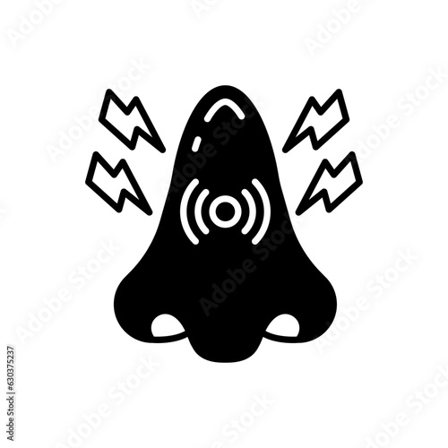 Nasal Congestion icon in vector. Illustration