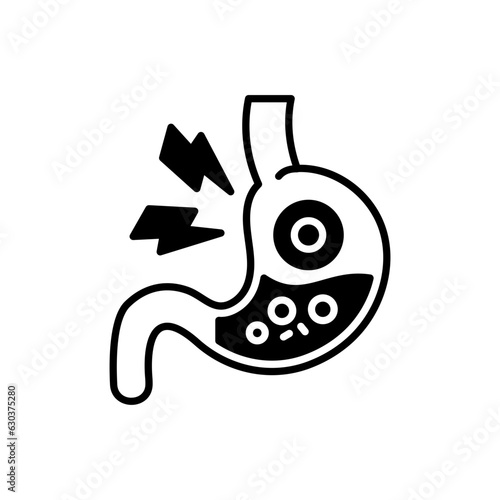 Stomach Disease icon in vector. Illustration