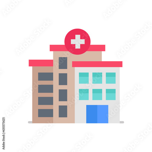 Hospital icon in vector. Illustration