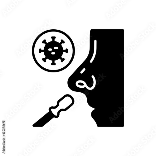 PCR Test icon in vector. Illustration