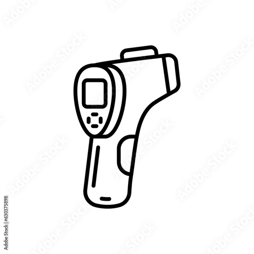 Thermometer Gun icon in vector. Illustration
