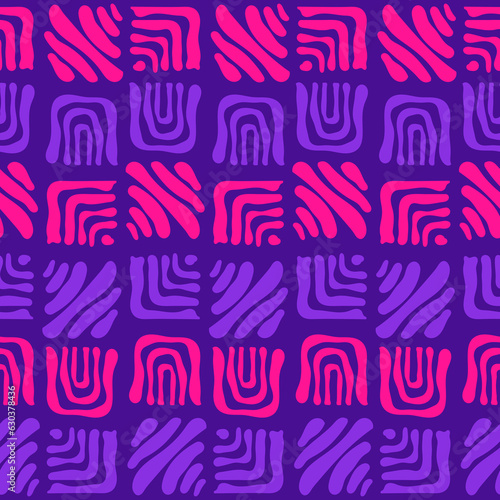 Geometric abstract seamless pattern background design for print, wallpaper, textile, paper