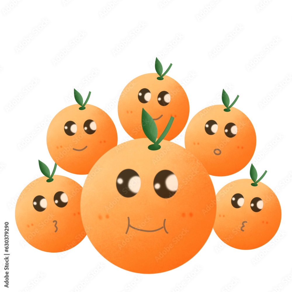 set of funny cartoon fruits set of funny cartoon fruits